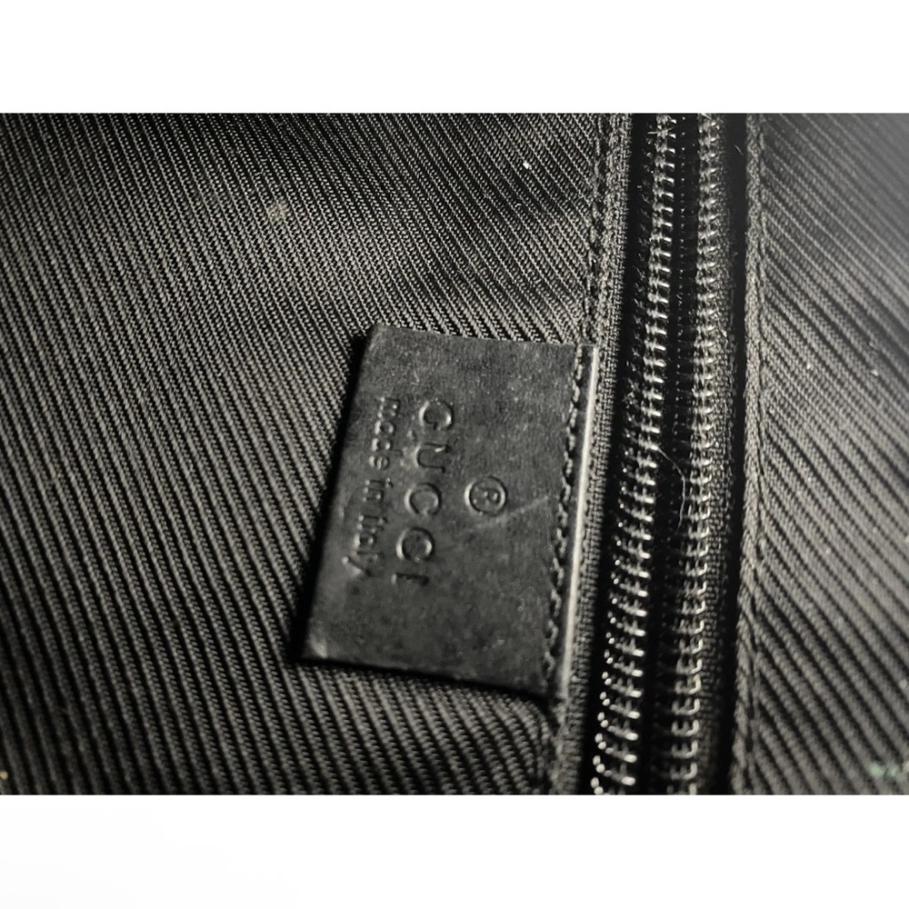 Gucci Black Denim Monogram Hobo Half Moon Shoulder Bag - Picture 8 of 14